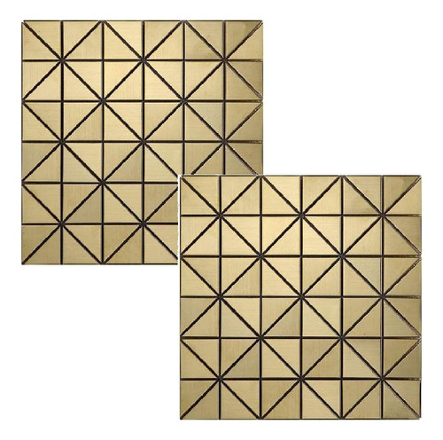 2 Pastilhas Adesiva Decorativa Papel De Parede 30x30cm Gold