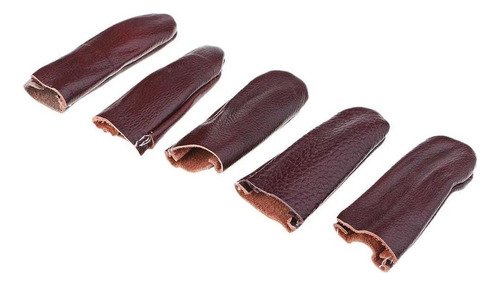 Aa 10 Piezas De Material Cuero Finger Coser Cunas Cubre Mano