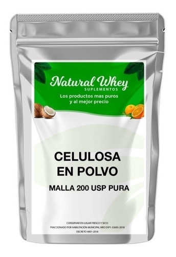 Celulosa En Polvo Pura Micronizada 250 Gr