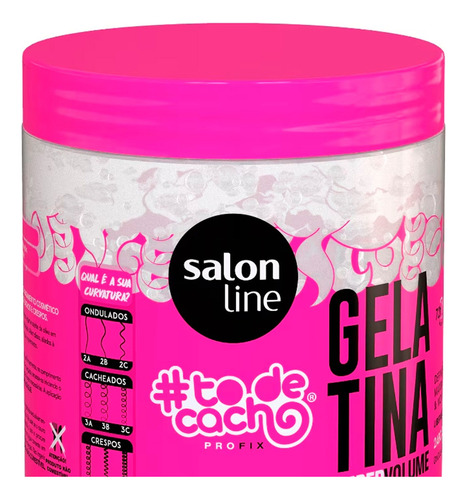 Salon Line To De Cacho Gelatina Super Volumen Gel X 550gr