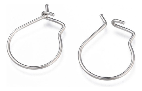 Ganchos Para Arete 100 Pzas Tipo 8 Acero Inoxidable