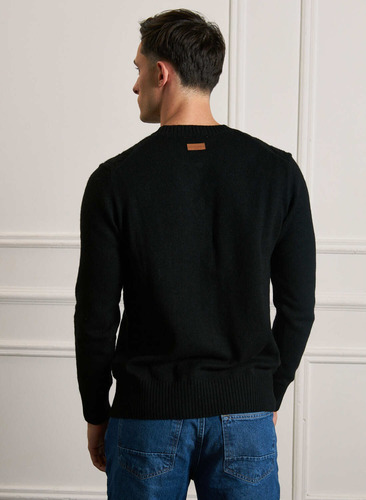 Sweater Hombre Brooksfield Cuello Redondo Tejido Lana 4076b