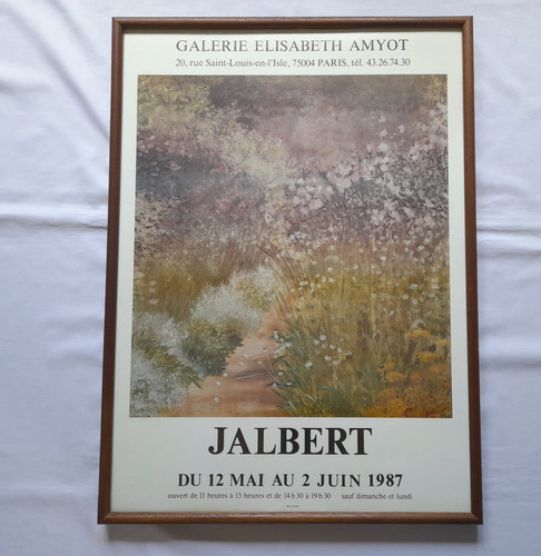 Poster Afiche Jalbert Galerie Elisabeth Amyot. Mourlot Arte (Usado)