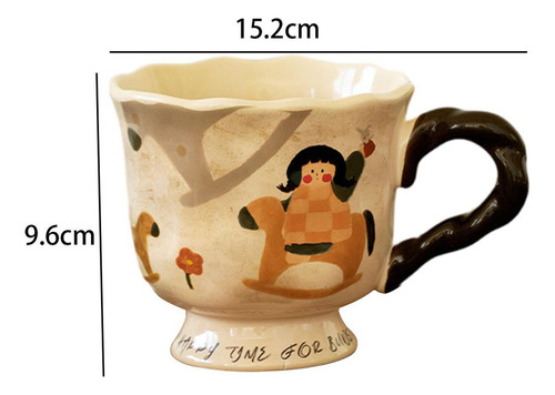 / Taza De Café De Cerámica, Taza De Té Con Agarre Cómodo,