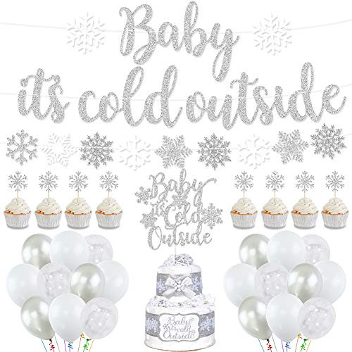 Decoraciones Fiesta De Its Cold Outside, Banner, Glo...