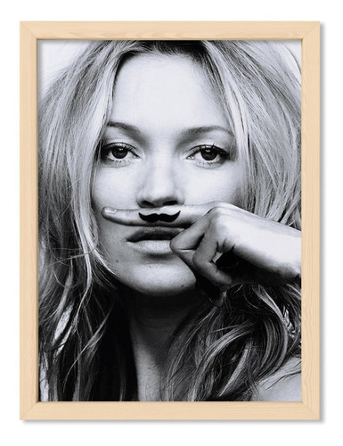 Cuadros Para La Casa 30x40 Chato Natural Kate Moss Mustache