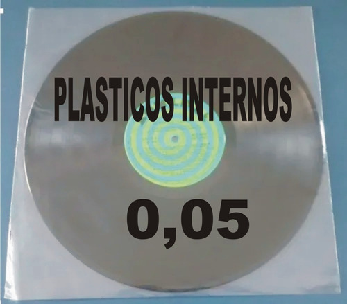 100 Capas Plástico Interno Lp Disco Vinil 32x32x0,06 - Fino