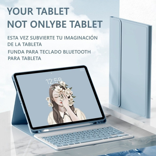 A Funda Teclado Mouse Para Lenovo Tab K11 Plus Tb-352fu Ñ