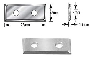 Inserto Rc-1100 91° (rck-119) De 28 X 12 X 1 0.197pulgada Gr