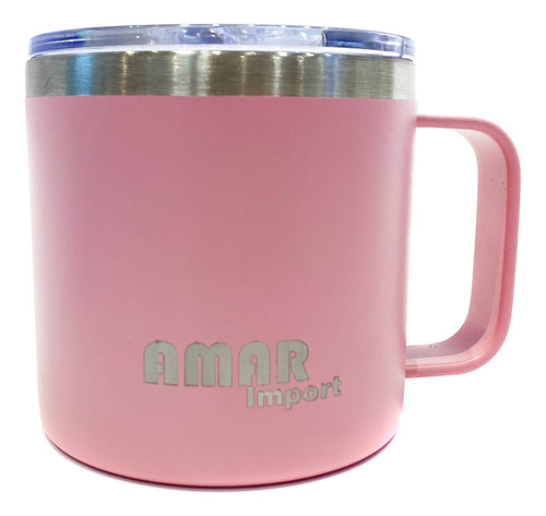 Taza Térmica Para Café De 14 Oz En Acero Inoxidable. 