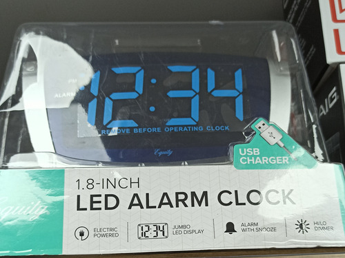 Reloj Despertador Alarma Led Usb Recargable 