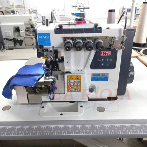 Maquina Overlock Industrial 4 Hilos Maqi Con Atraque D Drive