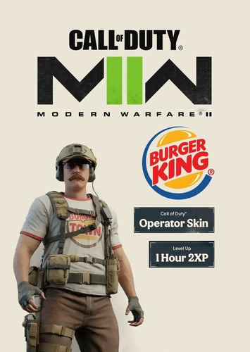 Call Of Duty Modern Warfare Il - Skin Operador Burger King