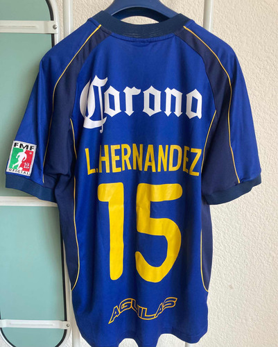 Jersey América Utilería Luis Hernández Campeón Verano 2002