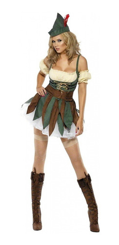 Disfraz Talla Small Para Mujer De Sexy Robin Hood Halloween