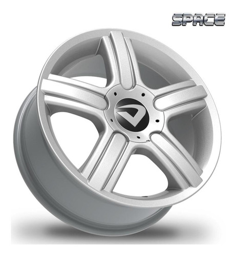 Roda Aro 17 X 6 Space Prata Brilhante Furação 4x100mm