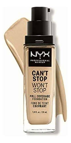 Nyx Professional Makeup Base Maquillaje Liquida Can't Stop