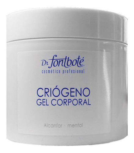 Gel  Criogeno Corporal Reductivo 500gr. Dr Fontbote