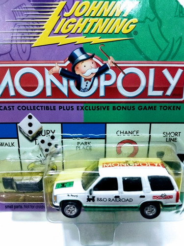 Carrito Johnny Lightning Monopoly Chevy Tahoe Ed 2000 1:64