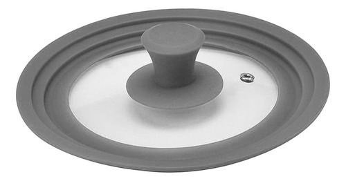 Multifuncional Tampa De Panela De Vidro 24 A 26 A 28cm Cinza