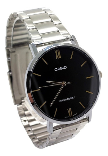 Imagen 3 de 9 de Reloj Plateado Casio Mtp-vt01d-1bu