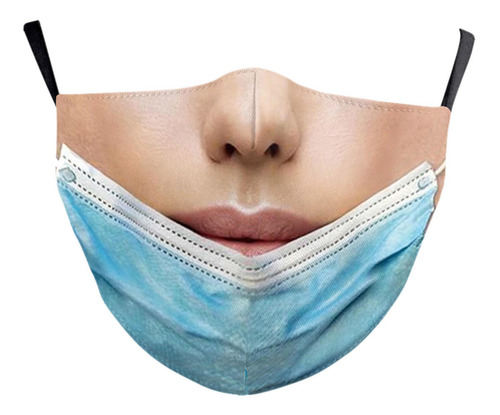 2x Mascarilla De Broma Bufanda De Moda Reutilizable