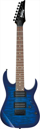 Guitarra Electrica Cuerpo Solido 7 Cuerda (mano Derecha Azul