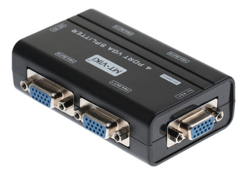 Imagem 10 de 12 de 4 Vias Svga Vga Splitter De Sinal Um A Quatro Portas Svga