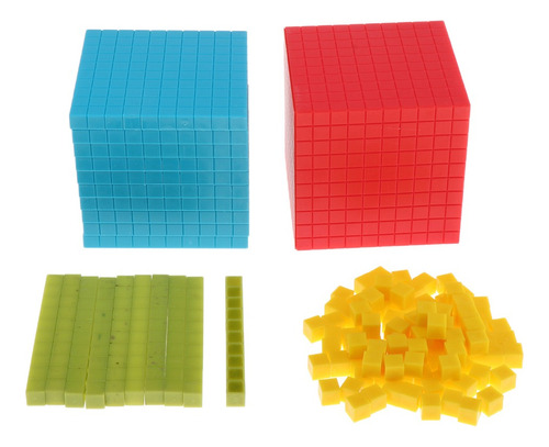 Paquete De 121 Cubos Decimales De Matemáticas Montessori
