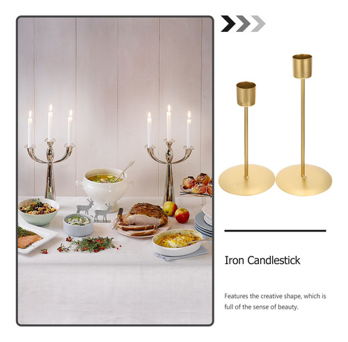 1 Par De Porta-velas Decorativos Retrô Para