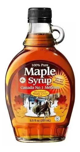 Miel Maple Syrup Jarabe De Arce Bernard 250ml. Origen Canada