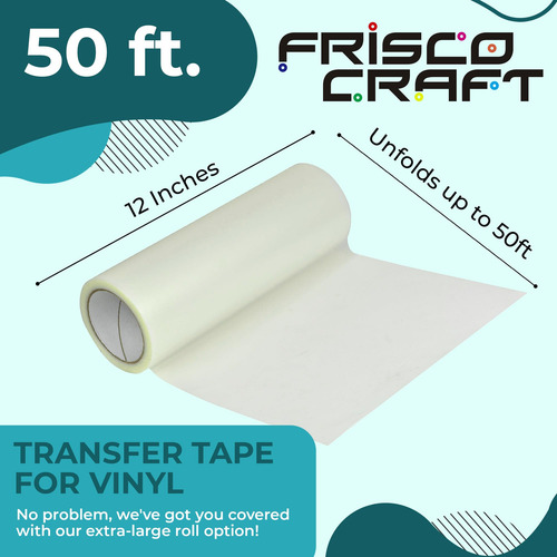 Rollo De Transferencia Transparente 30 Cm X 15 M Para Vinilo