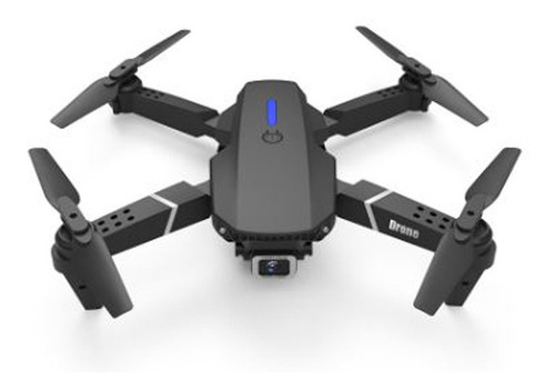 Mini drone VCZ LS E88 com câmera 4K preto 2.4GHz 2 baterias