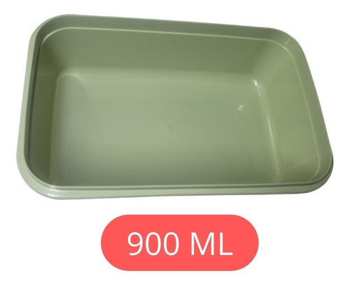 Imagem 5 de 6 de Pote Marmita Bpa Free Vai Micro-ondas 900ml Com Porta Talher