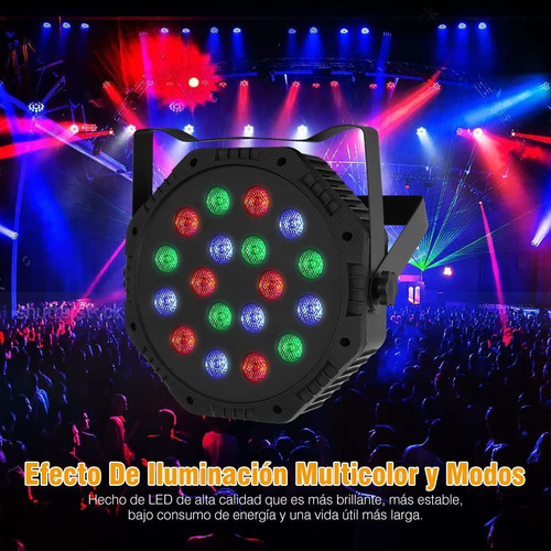 Cañon De Leds Rgb Audioritmico Dmx Multicolor Control Remoto