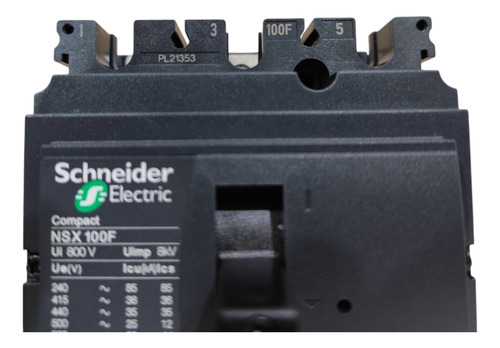 Disjuntor Nsx100f Mic 2.2 100a 3p C10f32d100 - Schneider