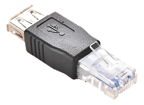 Rj45 Macho A Usb Af Un Adaptador Hembra Enchufe Red Lan Ethe