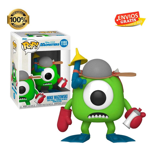 Funko Pop Disney Monsters Inc Mike 1155 Guantes Pixar Boo