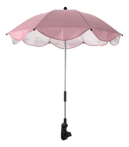 Sombrilla De Cochecito De Cochecito De Bebé Parasol Rosado 1