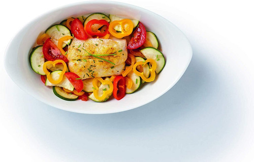 Refractario De Vidrio Opal Blanco Para Horno Ovalado
