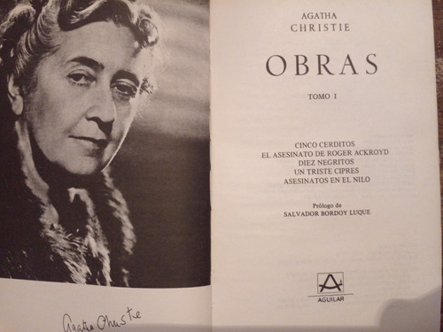 Libro: Agatha Christie Obras Vol 1 Edit. Aguilar