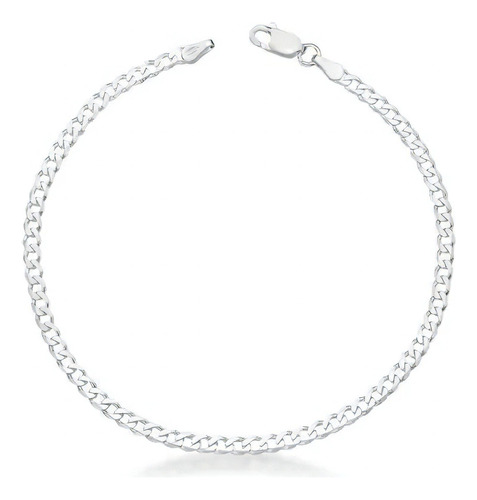 Pulsera Grumet 080 de plata 925 para hombre, 21 cm de longitud