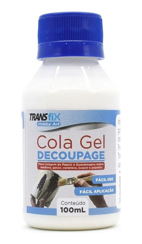 Cola Gel Decoupage Transfix Hobby Art 100ml Artesanato