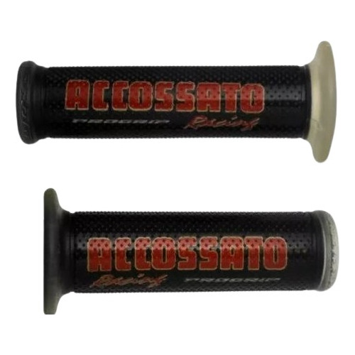 Puños Racing Pro Accossato Rojo/negro/trasparente