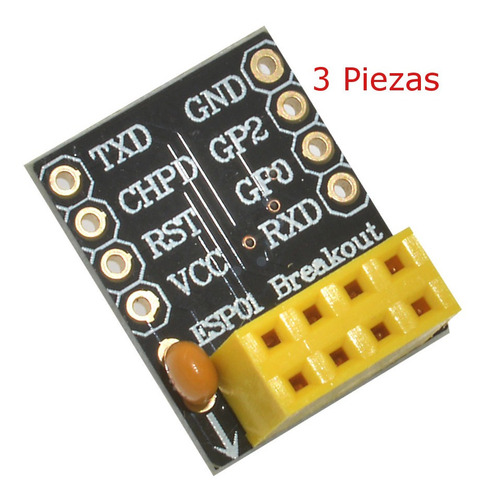 Módulo Adaptador Prueba Esp-01/01s Uart Esp8266 -3 Piezas-