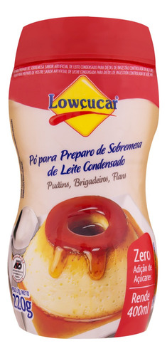 Pó para o Preparo de Sobremesa Leite Condensado Lowçucar Pote 220g