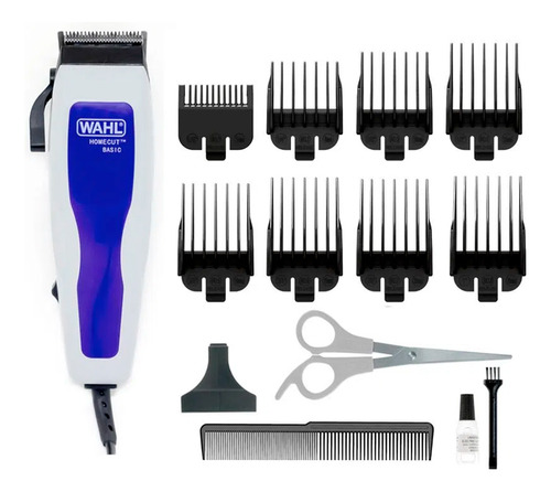 Maquina De Cortar Pelo Wahl Homecut Basic Eléctrico Azul Y B