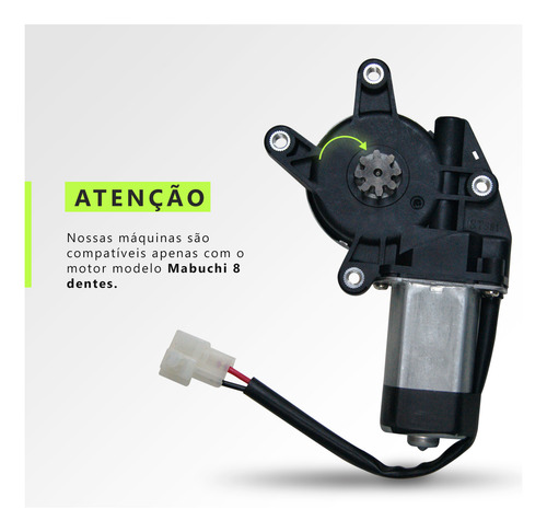Par Máquinas Vd Elet Com Motor Gol G5 4p Traseiro