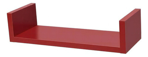 Prateleira U 40 X 20cm Vermelha Suporte Invisível