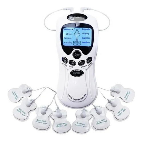 Gimnasia Pasiva Masajeador Muscular Tens 8 Pad Electroestimu